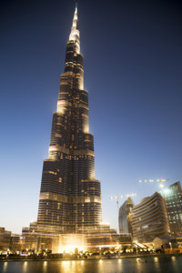 Dubai - Burj Khalifa zvečer